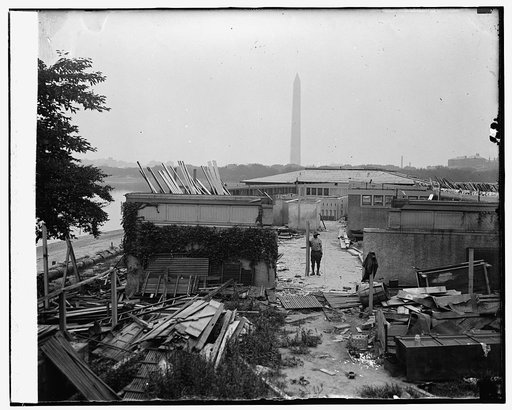 Destroying bath house at Tidal bathing beach, 8/10/25