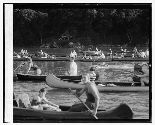 1st Nat'l Long Distance Swimming Race, Chain Bridge to Georgetown, 8/22/25