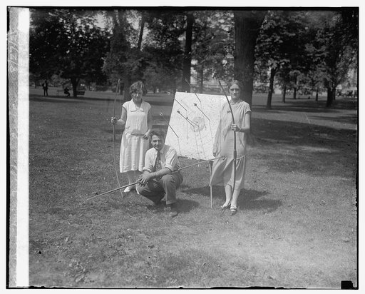 Miss Grace Stockman, Paul E. Garber, Miss Mildred Archer, 8/27/25