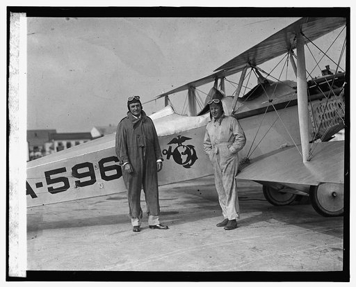 Rep. Wm. R. Coyle & Lt. Norton at Naval Air Station, 8/28/25