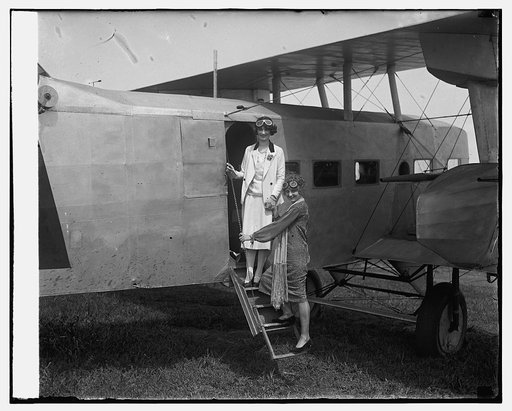 Miss Abbie V. Eagan & Miss Maxine Brown at Bolling Field, 8/27/25