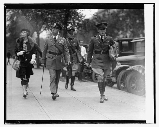Col. & Mrs. Mitchell with aides at Capitol, 9/29/25