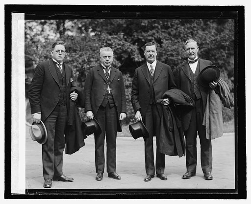 Rev. C.O. Petersen, Bishop J.C. Peterson, H.H. Bryn, Rev. S.O. Sigmond, 10/15/25