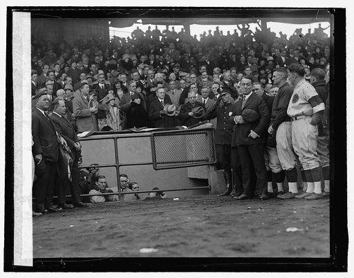 Arrival of Coolidge at World Series, 1925, 10/10/25