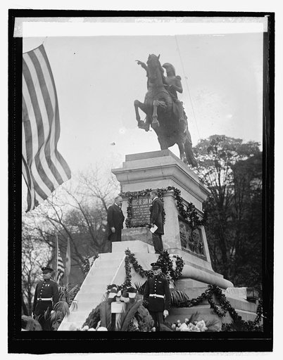Dr. Rowe & Amb. Pueyrredon at unveiling of San Martin statue, 10/28/25