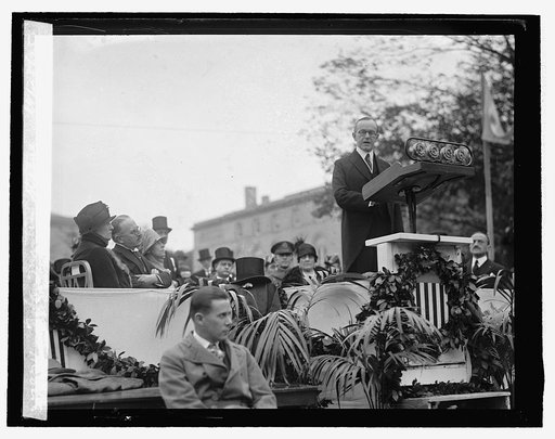President Coolidge at unveiling of San Martin Statue, 10/28/25