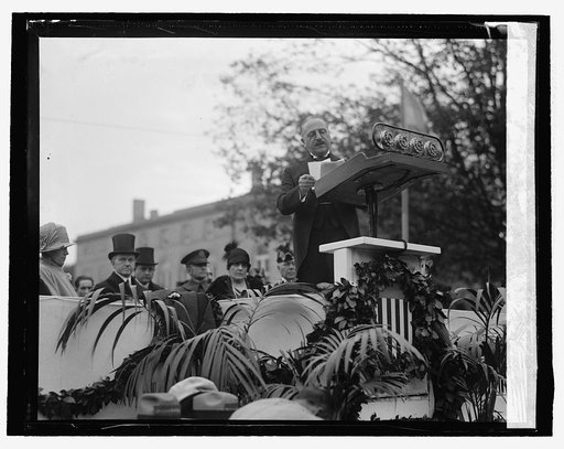 Amb. Pueyrredon at unveiling of Gen. San Martin statue, [10/28/25