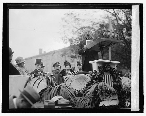 Amb. Pueyrredon at unveiling of Gen. San Martin statue, 10/28/25