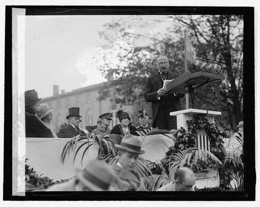Amb. Pueyrredon at unveiling of Gen. San Martin statue, [10/28/25