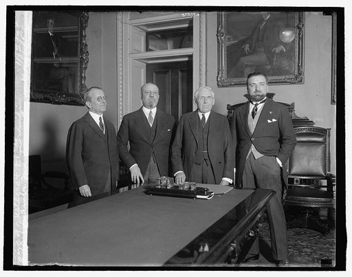 Amb. Martino, Count G. Volpi Kellogg & D. Grandi, 11/2/25