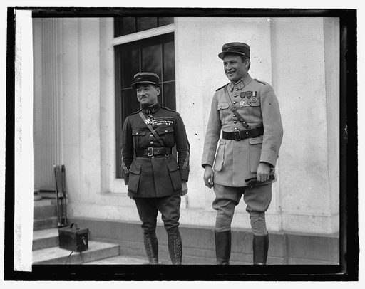 Capt. Rene Fonk & Maj. Georges Thenault at W.H., 10/29/25