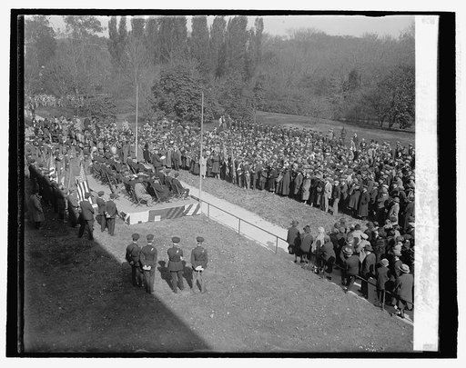 Admiral Eberle at John Paul Jones statue, May Day, 10/27/25