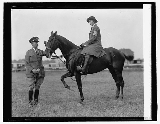 Col. Mitchell & Miss Lydia Archibald. R.C.H. Club field day, 10/15/25