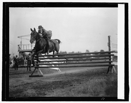 Miss Elizabeth Jackson at Rock Creek Hunt Club field day, 10/15/25