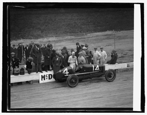 Bob McDonogh, winner of 250 mile auto race, [10/26/25
