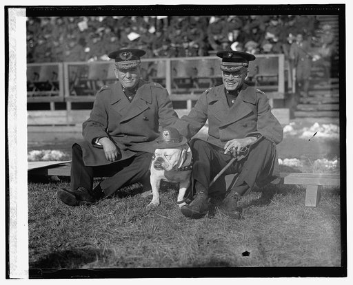 Gen. Lejeune & Gen. Eli Cole at C.U. - Quantico Marine game, 10/31/25