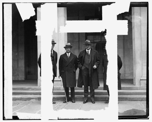 W.E. Harkness, Atwater Kent, Sec. Hoover, Rep. A.M. Free, 11/9/25