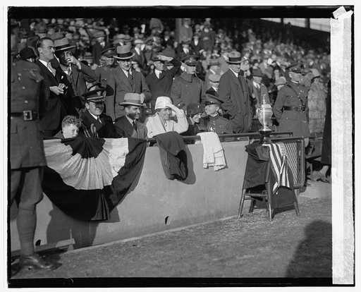 Capt. Andrews, Dr. Boone & Mrs. Coolidge, Marine - Fort Benning game, 11/21/25