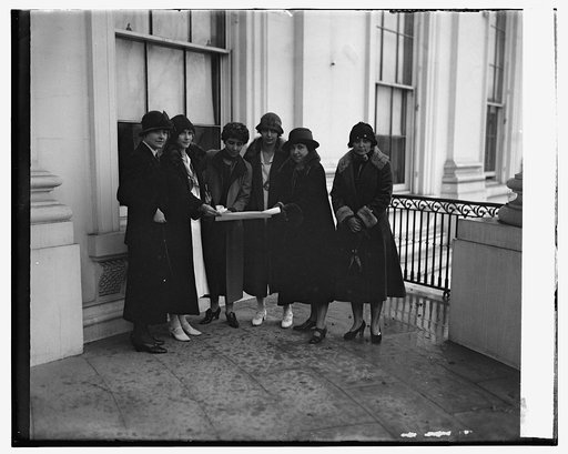 Mrs. Coolidge & Y.W.C.A. delegation, 12/2/25