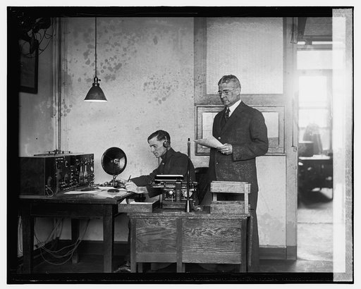 Radio relay transmission record Gen. Saltsmann & Corp. H.L. Clark, 11/30/25