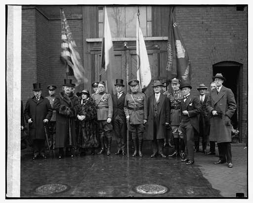 Ignace Paderewski with American Legion officials, 12/21/25