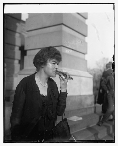 Rep. Edith Nourse Rogers with pie, 1/7/26
