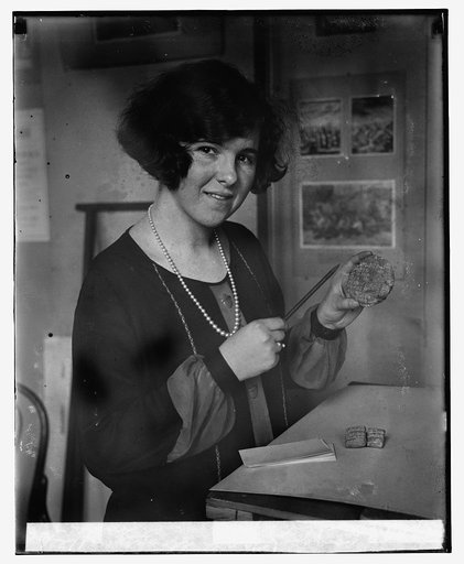 Ancient clay discs at Smithsonian (Grace Stockman), 1/22/26