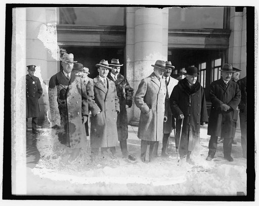 Gen. J.L. Hines, McNider, Grew, Pershing, Kellog, 2/11/26