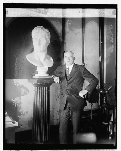 Gen. H.E. Ely & bust of Napoleon, 2/17/26