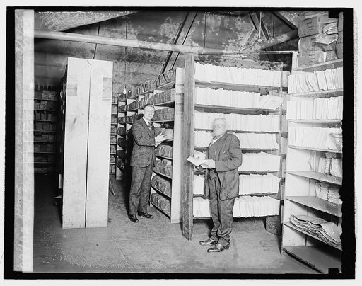 Joel Grayson (front), Elmer A. Lewis, House of Rep. document room, 3/8/26