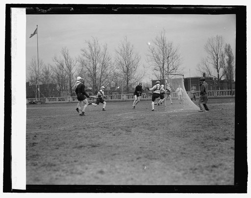 Lacross game, U. of Md. & Oxford Cambridge team, [4/2/26
