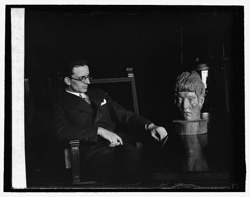 Woodcarving & Senor Baumbach of Mexican Embassy, 4/2/26