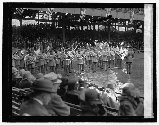 Army band at opening game, 4/13/26
