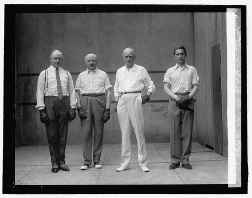 Amb. Howard & attaches at handball, 4/23/26