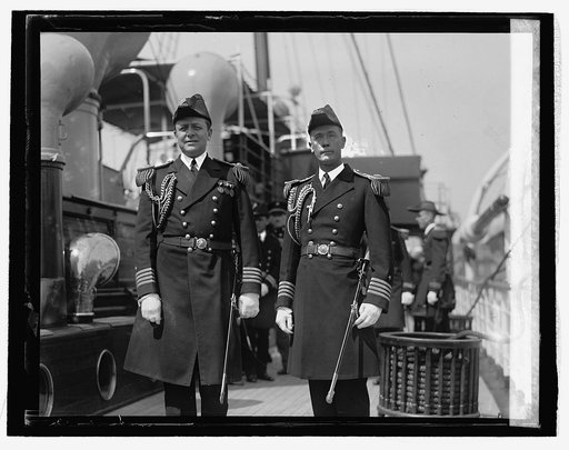 Capt. Andrews releasing Mayflower command to Capt. Wilson Brown, 4/22/26