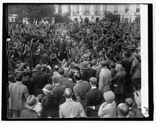 Coolidge with Boy Scouts