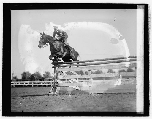 Maj. C.P. George of fort Meyer and "Morgan," 5/18/26