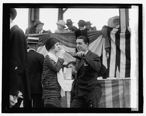 Madeline Couzens & D. Demanesco [i.e. Dimancescu] at horse show, 5/13/26