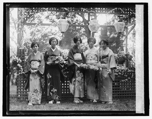 Japanese flower booth at Twin Oakes garden party 5/20/26