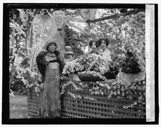 Japanese flower booth at Twin Oakes garden party 5/20/26