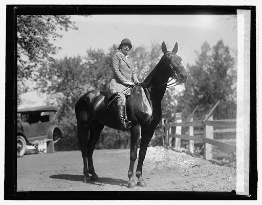 Miss Theodora Catalani riding at Hunt Club, 5/6/25
