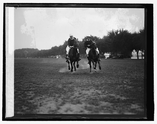 Polo game bet. 6th & 16th Field Artillery, 5/27/26