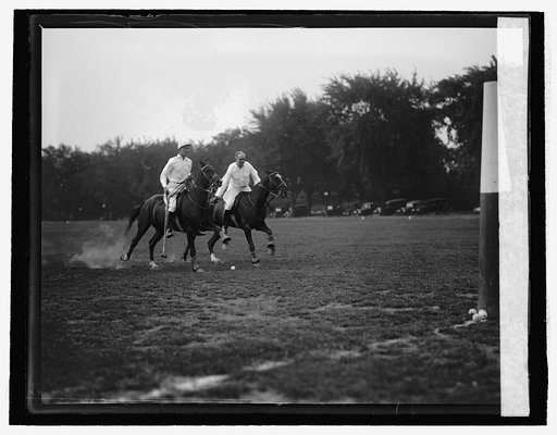 Polo game bet.. 3rd Calvalry & War Dept. team, 5/27/26