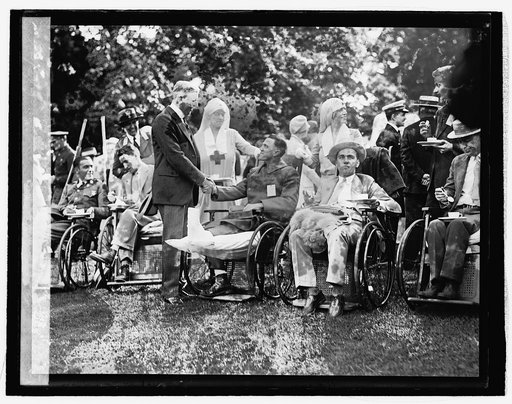 Dwight Davis at White House garden party, 6/3/26