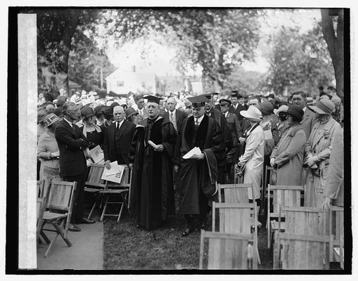 Rev. Chas. W. Lyons, Pres., Geo. U. & Herbert Hoover, 6/8/26