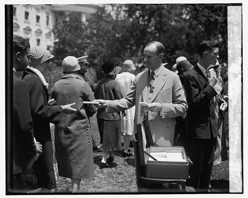 Pres. Coolidge presenting Amer. Youth & Teacher Awards, 6/29/26