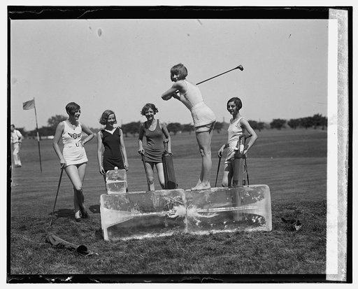Golf in bathing suits, 7/9/26