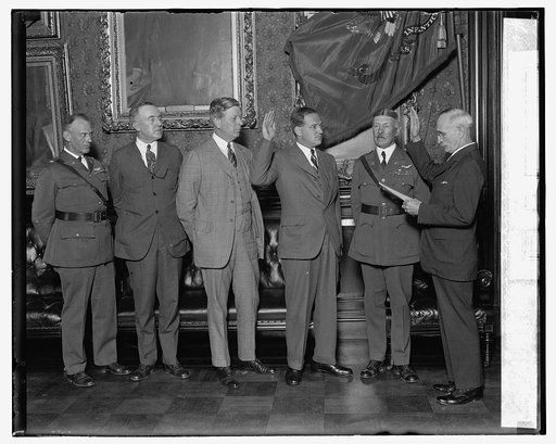 Swearing in of Asst. Sec. of War, F.T. Davison, Jr., 7/16/26