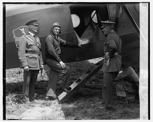 Asst. Sec. of War, F.T. Davison at Bolling Field, 7/16/26
