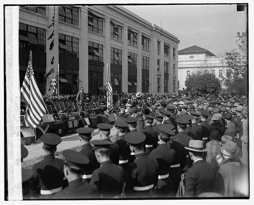 Navy Day Walter B. Howe talk at Munitions Bldg., 10/27/26